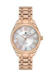 Polo - BP3571C.420 Ladies 3 Hands White Dial Ceramic Sapphire Coated Glass Diamond - Zamana.pk